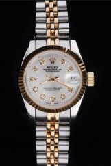 Rolex Top Replica 8714 Stainless Steel Strap Toned Datejust Luxury Watch 25