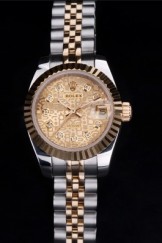 Gold Top Replica 8704 Stainless Steel Strap Datejust Luxury Watch 26