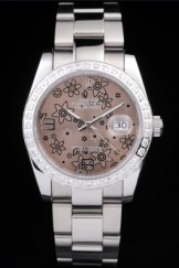 Rolex Top Replica 8692 Stainless Steel Strap Brown Luxury Watch