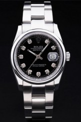 Rolex Top Replica 8689 Stainless Steel Strap Luxury Silver Watch