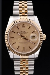 Gold Top Replica 8744 Gold Strap Datejust Swiss Mechanism Luxury Watch