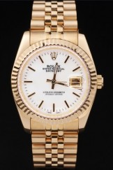 Gold Top Replica 8758 Gold Strap Datejust Swiss Mechanism Luxury Watch