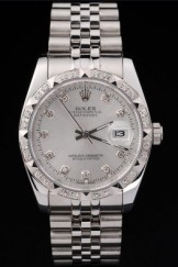 Silver Top Replica 8763 Stainless Steel Strap Datejust Swiss Mechanism Luxury Watch