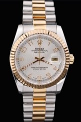 Rolex Top Replica 8757 Gold Stainless Steel Strap Gold Swiss Mechanism Luxury Watch
