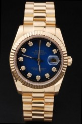 Gold Top Replica 7453 Gold Strap Datejust Swiss Mechanism Luxury Watch