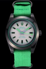 Rolex Milgauss Bamford Green Nylon Strap 622004