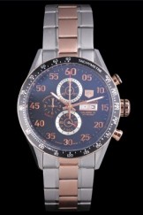 Tag Heuer Carrera Rose Gold and Stainless Steel Bracelet 801441