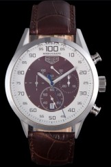 Tag Heuer Luxury Replica Mikrograph Limited Edition Brown Leather Strap 3986772