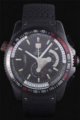 Tag Top Replica 7490 Black Rubber Strap Black Carrera Luxury Watch