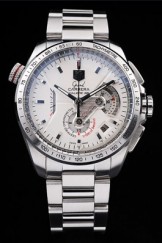 Tag Top Replica 7476 White Stainless Steel Strap White Swiss Carrera Luxury Watch