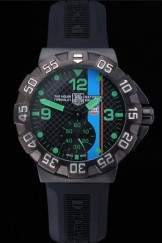 Tag Heuer Formula One Grande Date Black And Green Dial Rubber Bracelet 622281