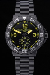 Tag Heuer Formula One Grande Date Black Dial Yellow Numerals Ion Plated Steinless Steel Bracelet 622293