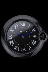 Cartier Bleu de Ballon Wall Clock Black 622466